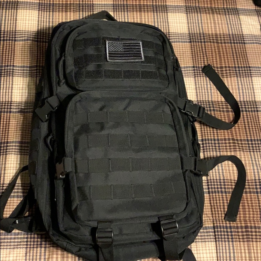 Brand new military black tactical backpack